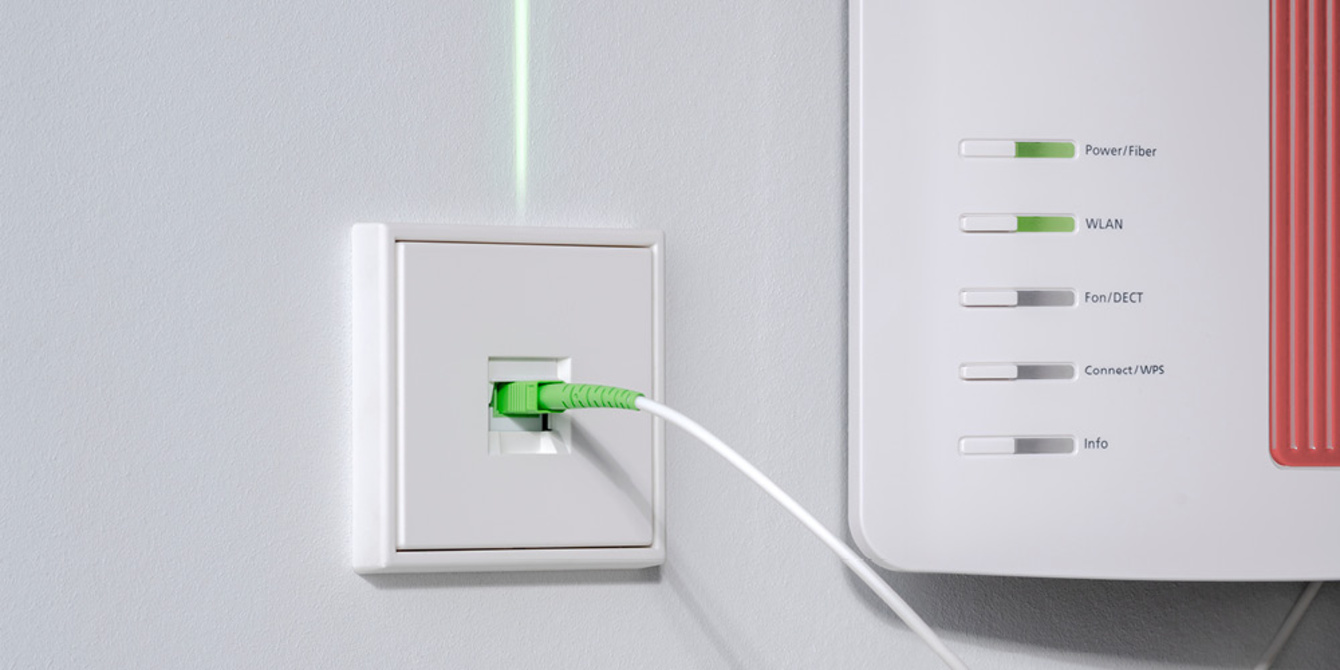 Die neuen Glasfaser-Anschlussdosen bei E-Connect GmbH in Frankfurt am Main